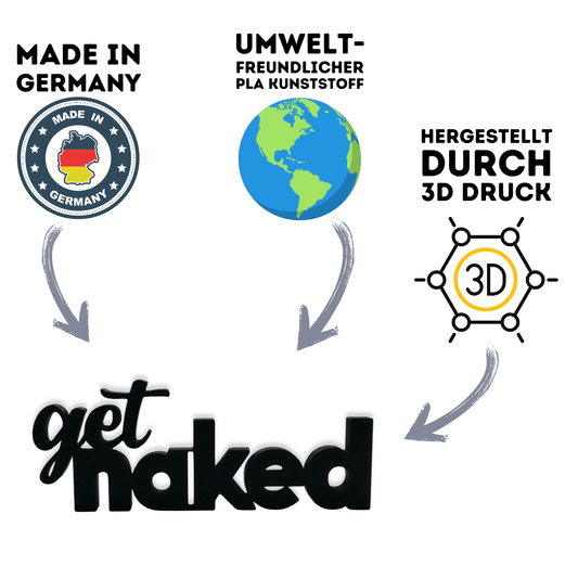 get naked Aufsteller