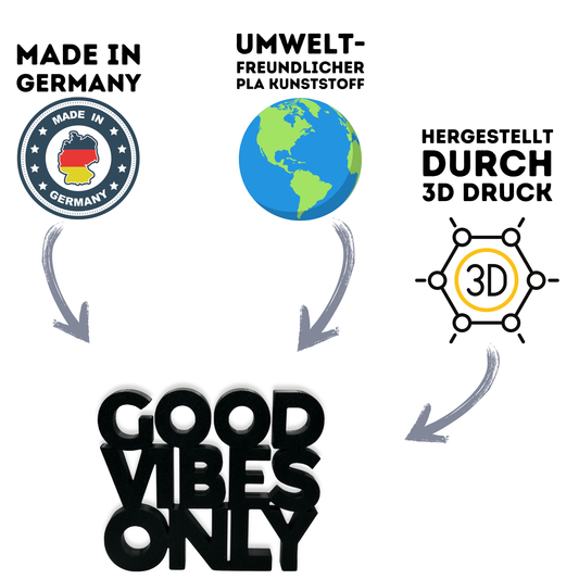 GOOD VIBES ONLY Aufsteller