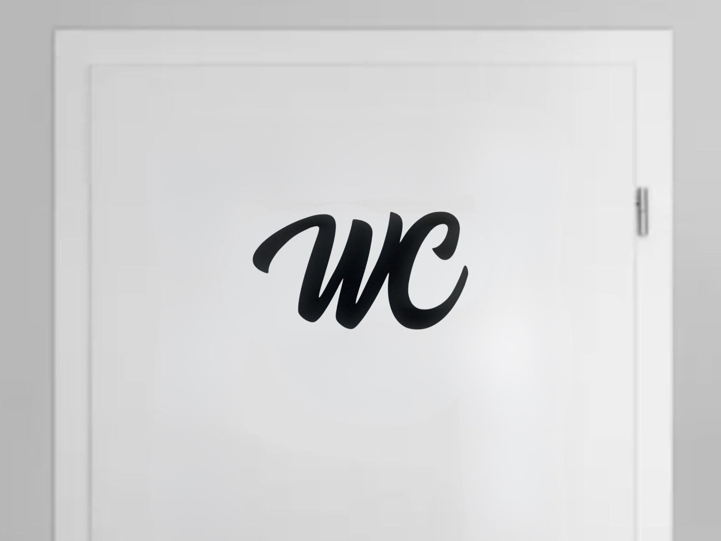 Klebendes WC Türschild als moderne Türdekoration – Produktansicht 9