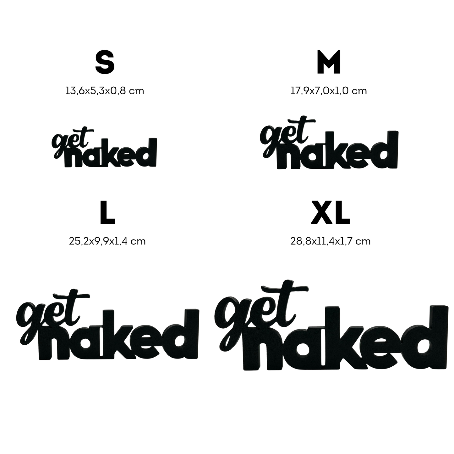 get naked Aufsteller