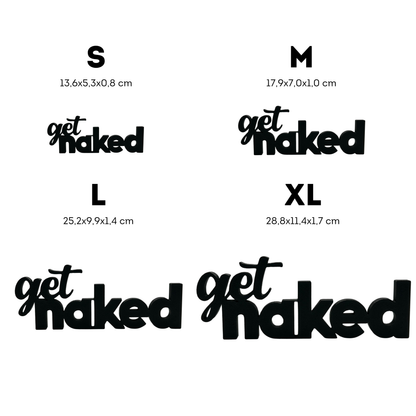 get naked Aufsteller