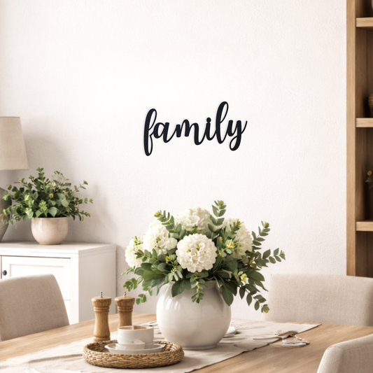 family elegant Schild