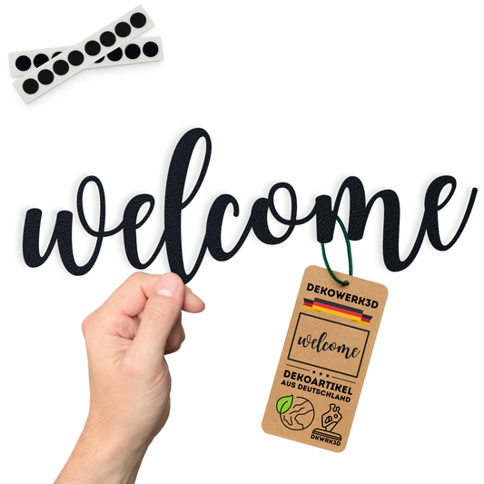 welcome elegant Schild