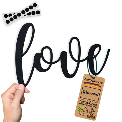 Love elegant Schild