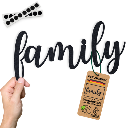family elegant Schild