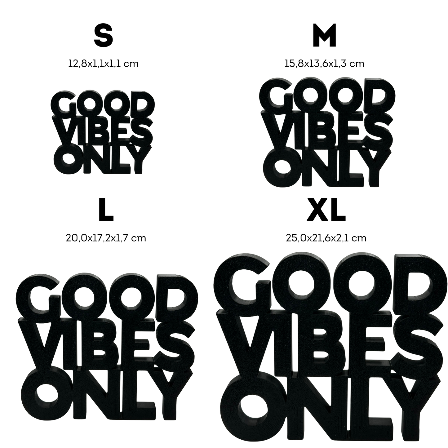 GOOD VIBES ONLY Aufsteller