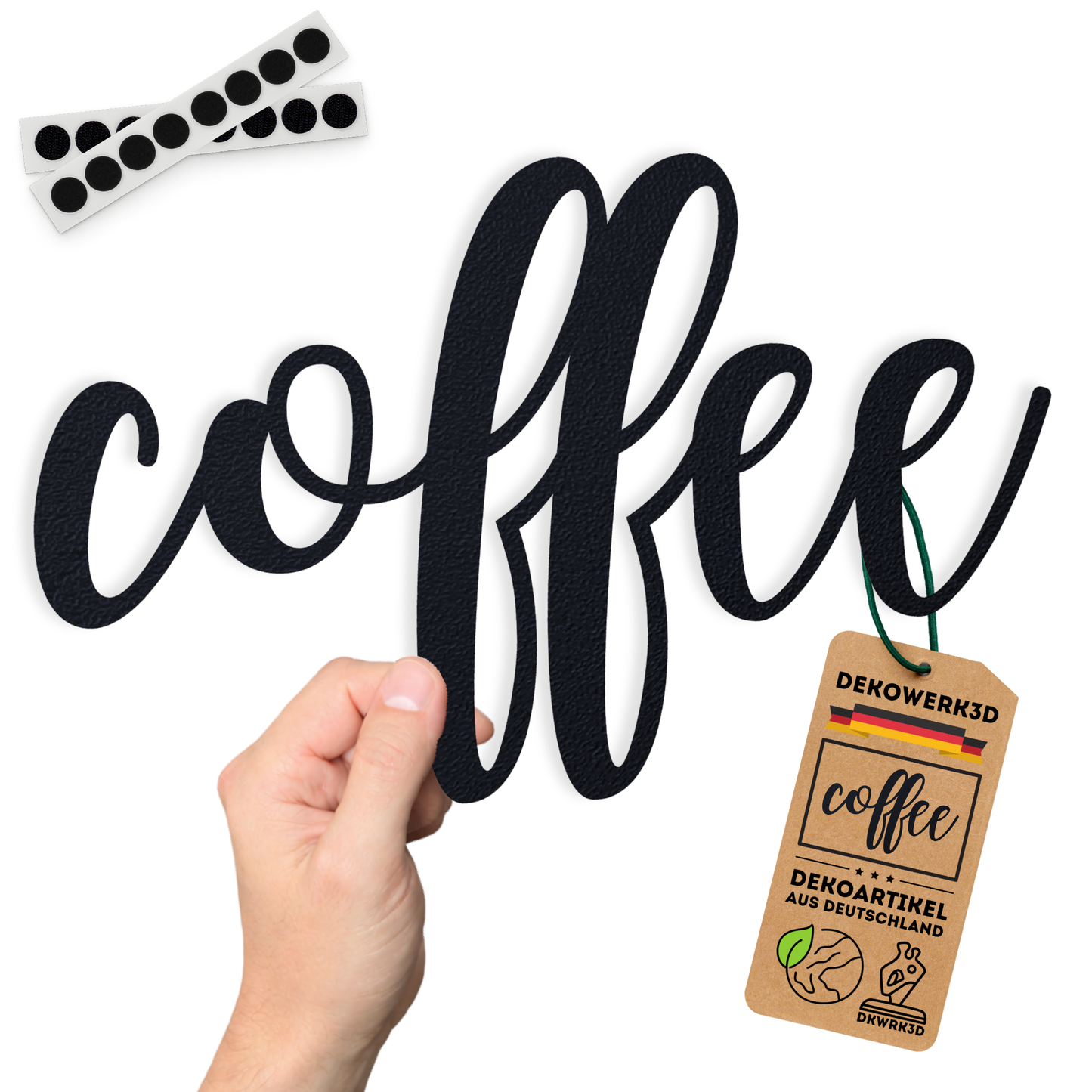 Klebendes coffee elegant Schild als moderne Wanddekoration – Produktansicht 5