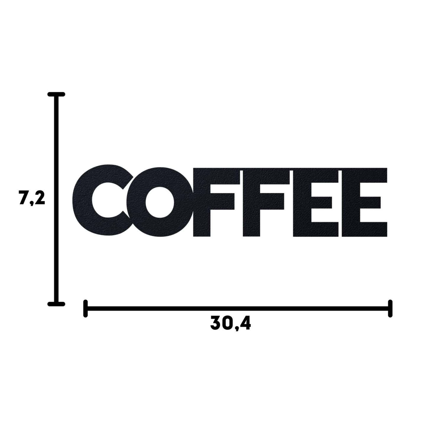 Klebendes Coffee schild als moderne Wanddekoration – Produktdetails