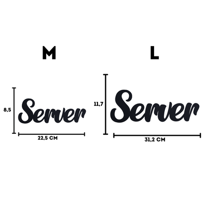 Server Schild