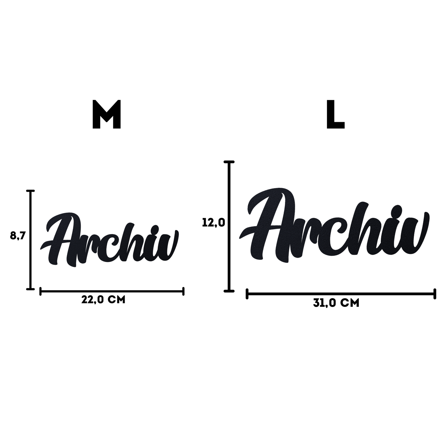 Archiv Türschild