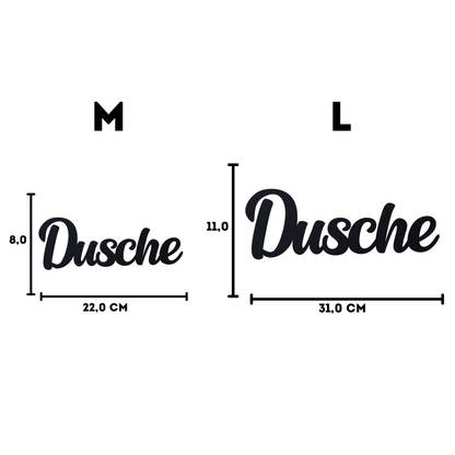 Klebendes Dusche Türschild als moderne Wanddekoration – Produktansicht 5