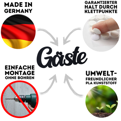 Gäste Türschild
