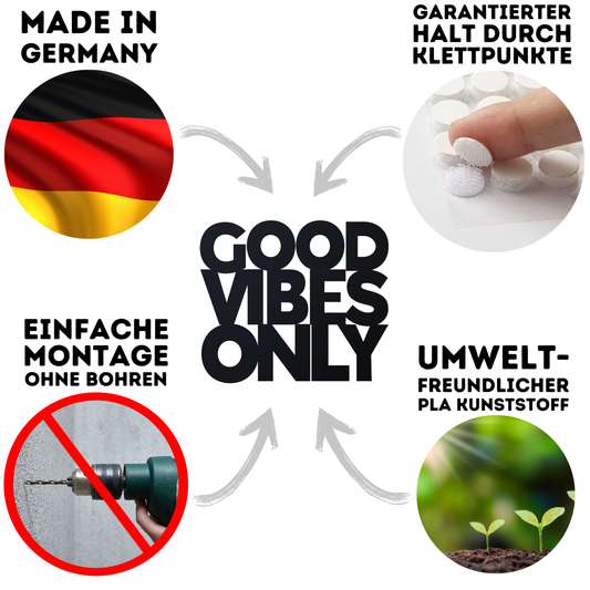GOOD VIBES ONLY 2 Schild