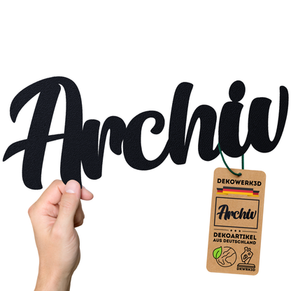 Archiv Türschild