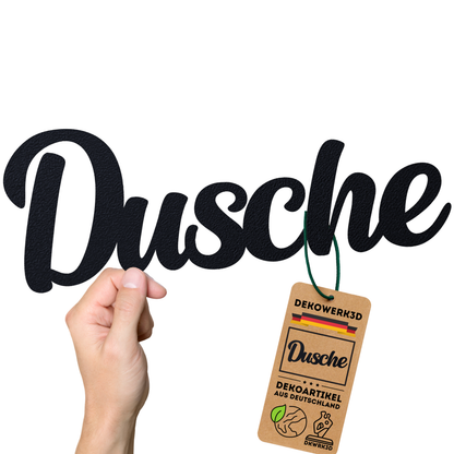 Klebendes Dusche Türschild als moderne Wanddekoration – weitere Produktansicht