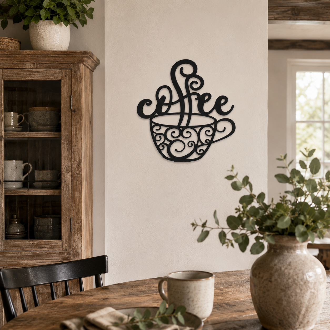 Klebendes Coffee Schild als moderne Wanddekoration – Produktansicht 8