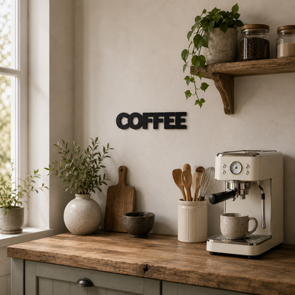Klebendes Coffee schild als moderne Wanddekoration – Produktansicht 6