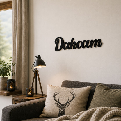Klebendes Dahoam Schild als moderne Wanddekoration – Produktansicht 8