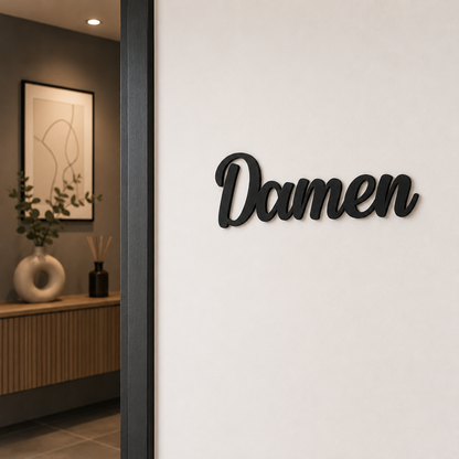 Klebendes Damen Türschild als moderne Türdekoration – Produktansicht 8