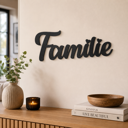 Klebendes Familie Schild als moderne Wanddekoration – Produktansicht 8