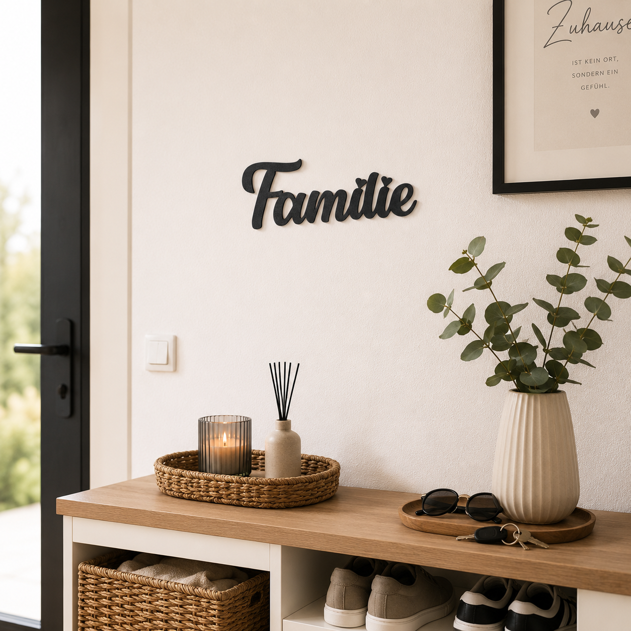 Klebendes Familie Schild als moderne Wanddekoration – Produktansicht 7