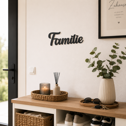 Klebendes Familie Schild als moderne Wanddekoration – Produktansicht 7