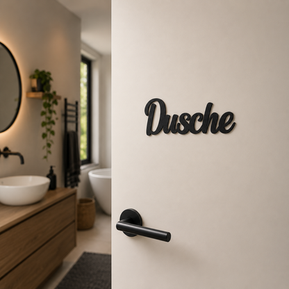 Klebendes Dusche Türschild als moderne Wanddekoration – Produktansicht 7