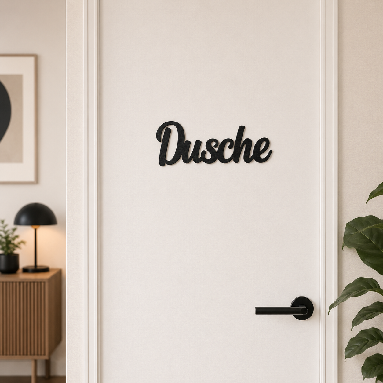 Klebendes Dusche Türschild als moderne Wanddekoration – Produktansicht 6