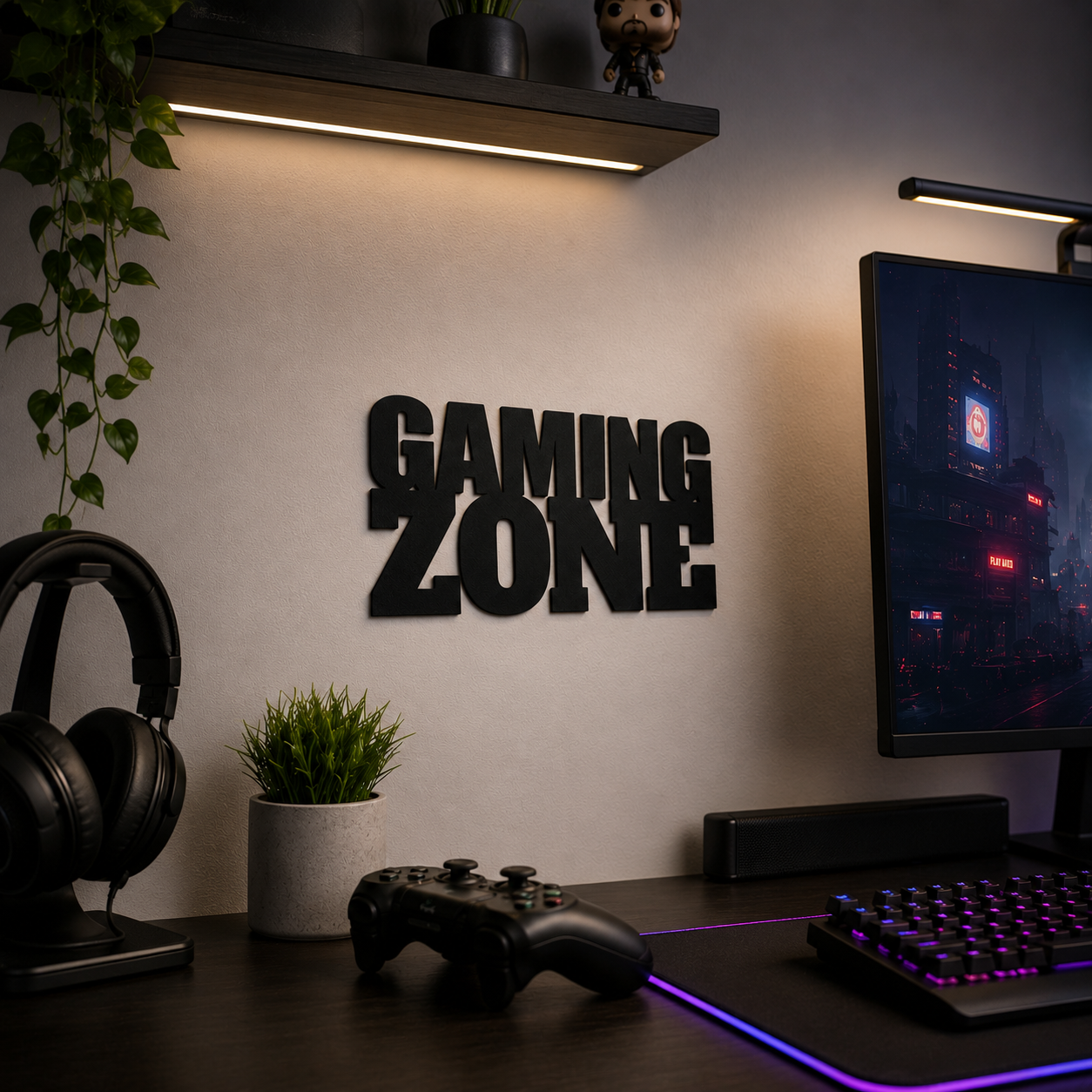 Gaming Zone Schild