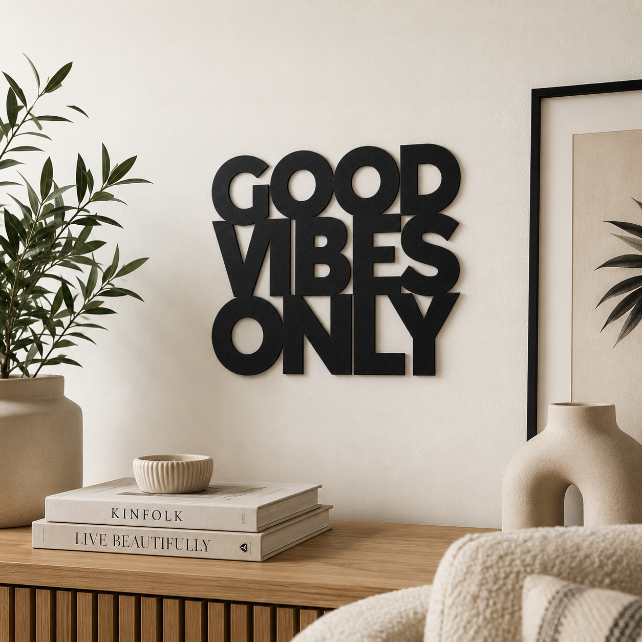 GOOD VIBES ONLY 2 Schild