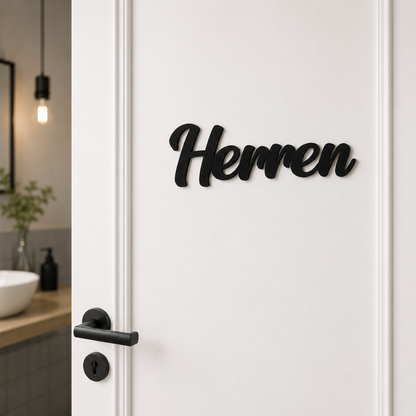 Klebendes Herren Türschild als moderne Türdekoration – Produktansicht 8