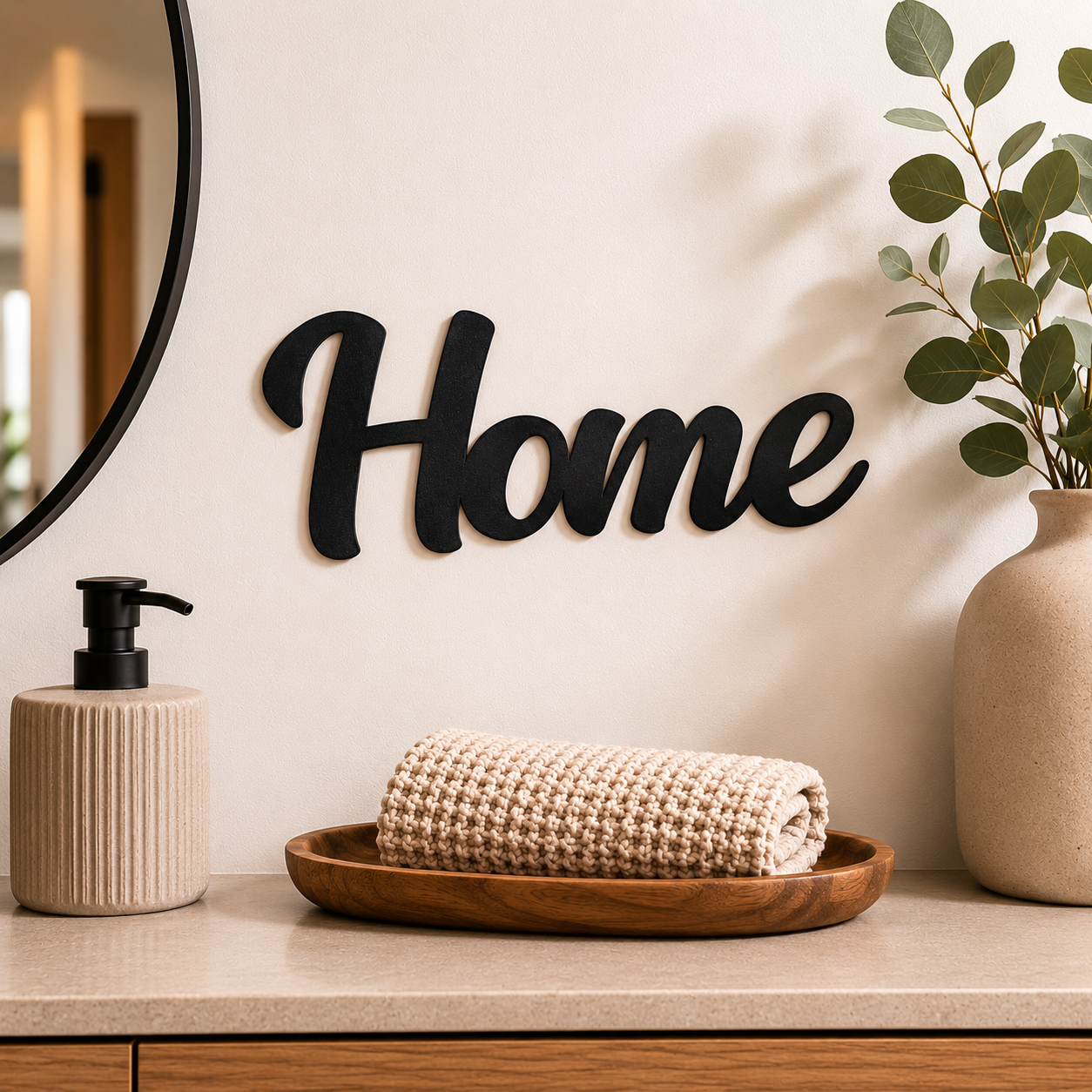 Klebendes Home Schild als moderne Wanddekoration – Produktansicht 8
