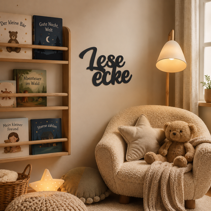 Klebendes Leseecke Schild als moderne Wanddekoration – Produktansicht 8