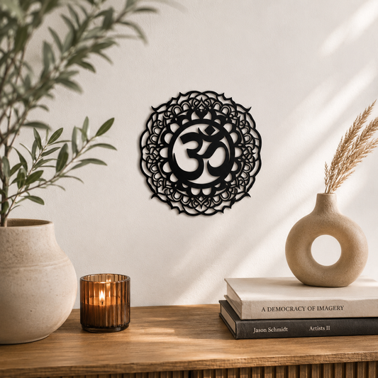 Mandala Om Schild