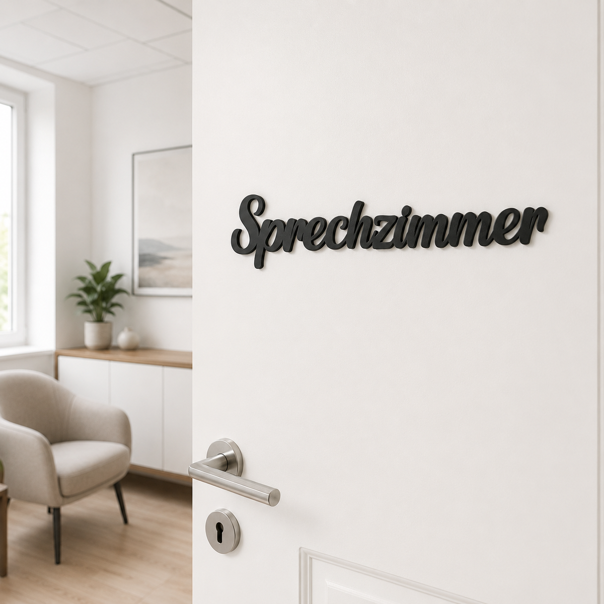Sprechzimmer Türschild – hergestellt in Deutschland, ideale Geschenkidee