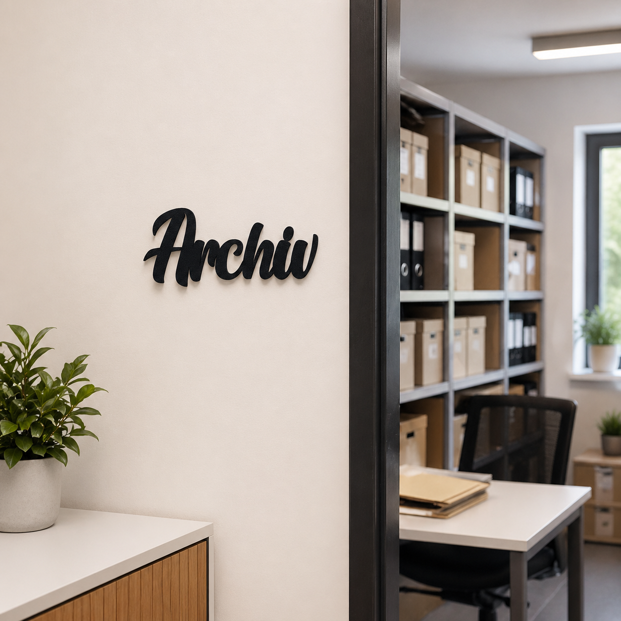 Archiv Türschild