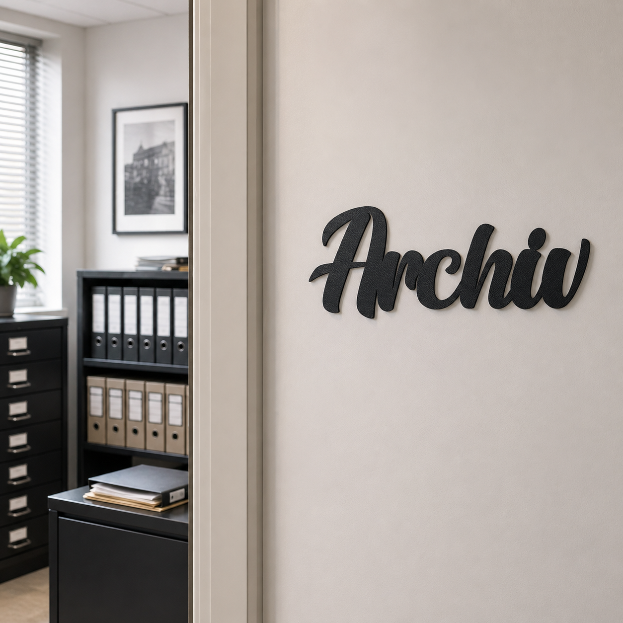 Archiv Türschild