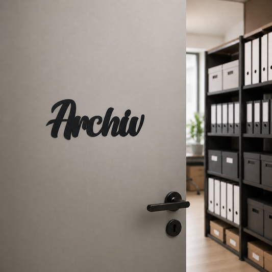 Archiv Türschild