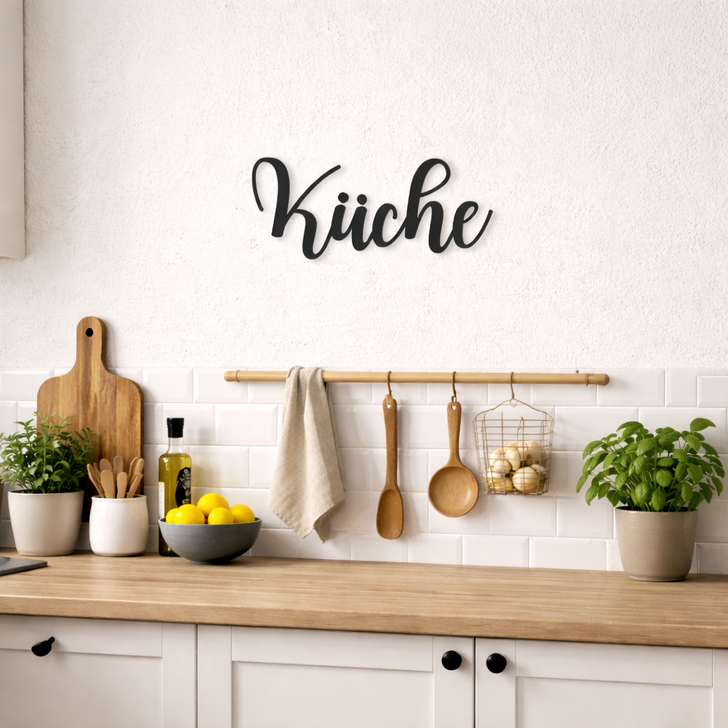 Küche elegant Schild