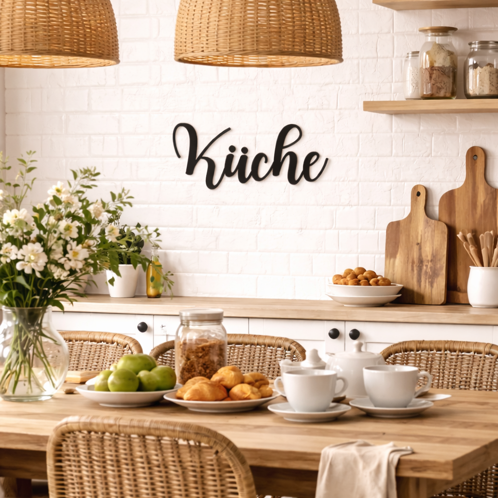 Küche elegant Schild