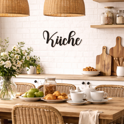 Küche elegant Schild