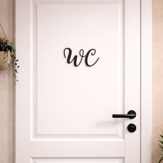 WC elegant Schild