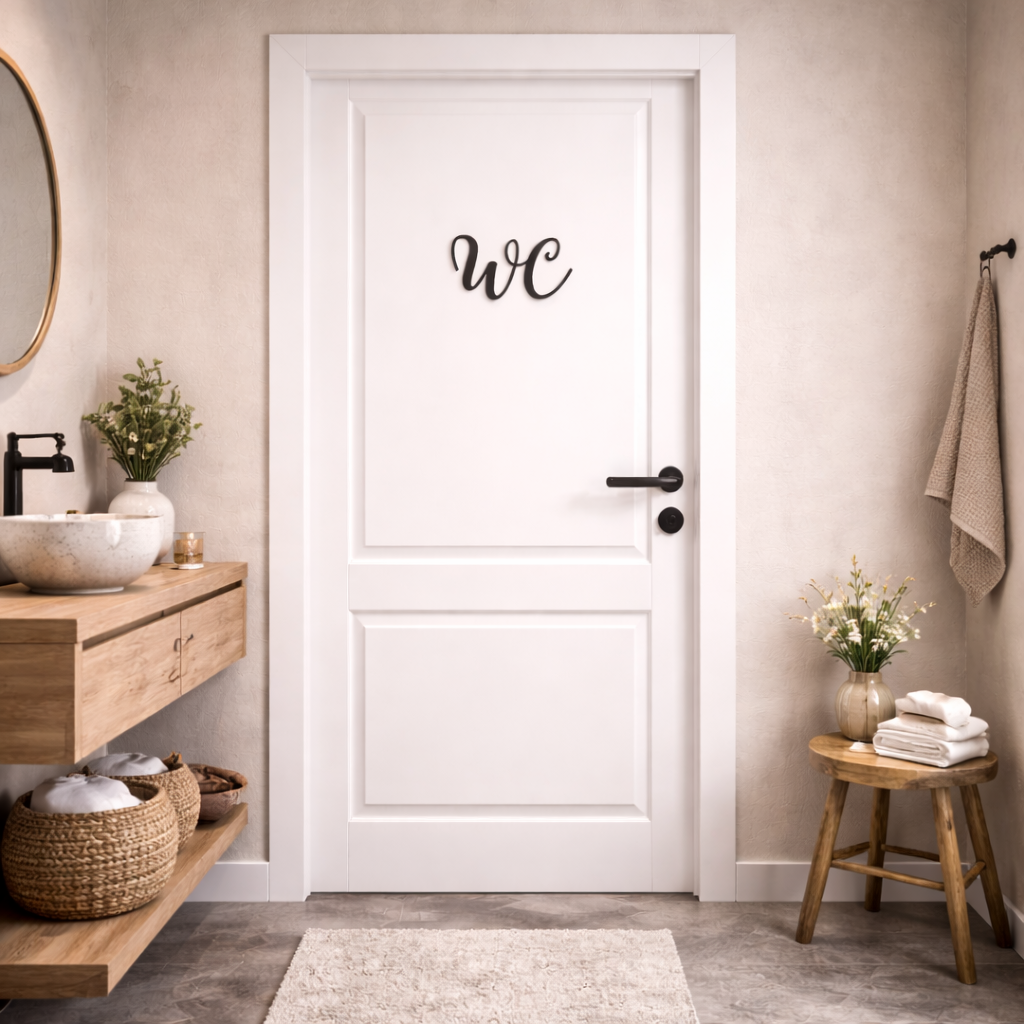 WC elegant Schild