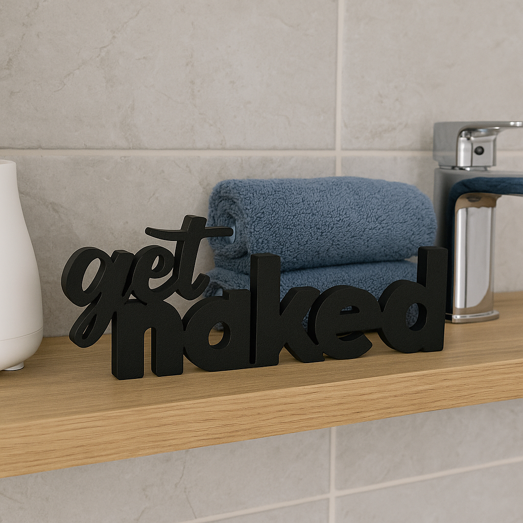 get naked Aufsteller