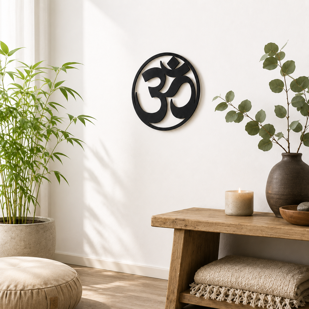 Mandala Om Schild in verschiedenen Größen erhältlich