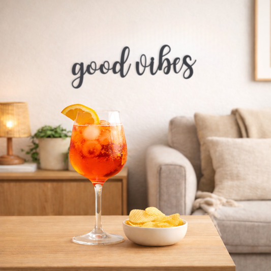 good vibes elegant Schild