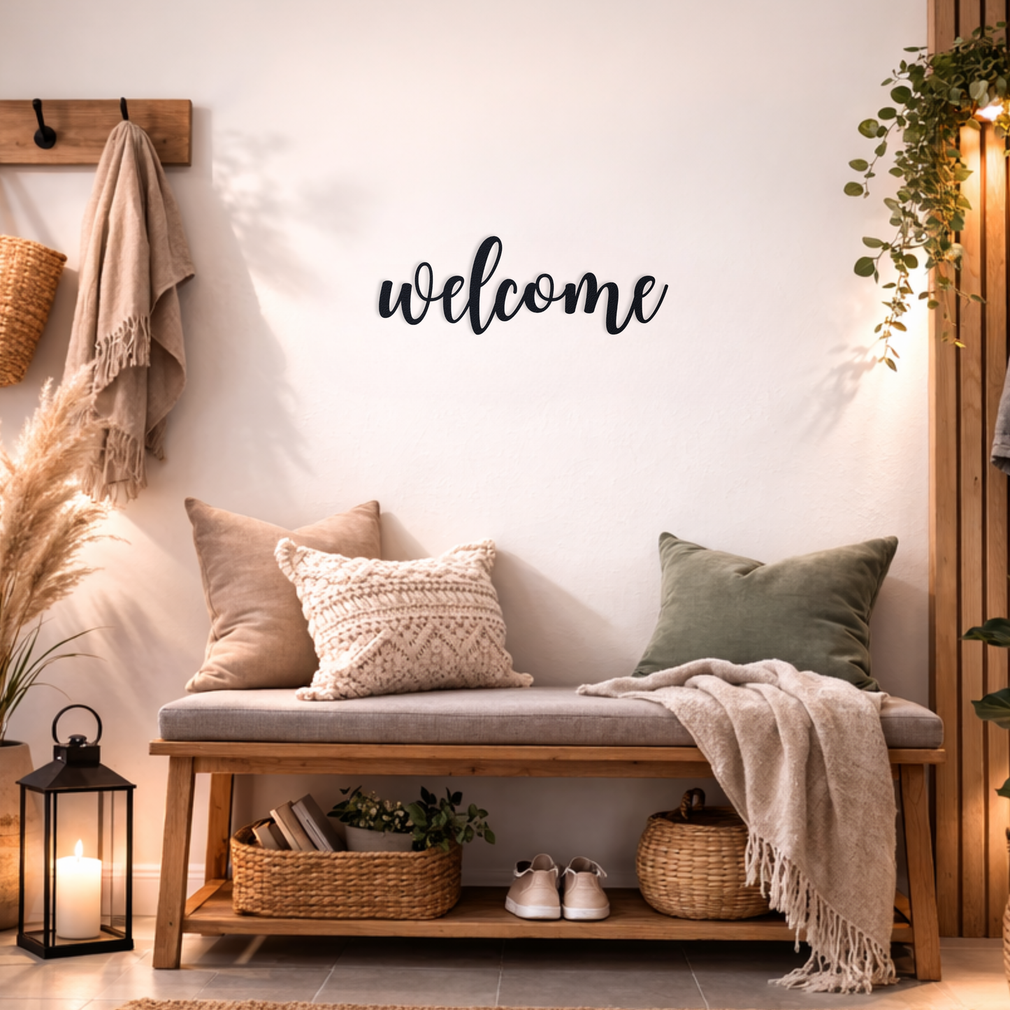 welcome elegant Schild