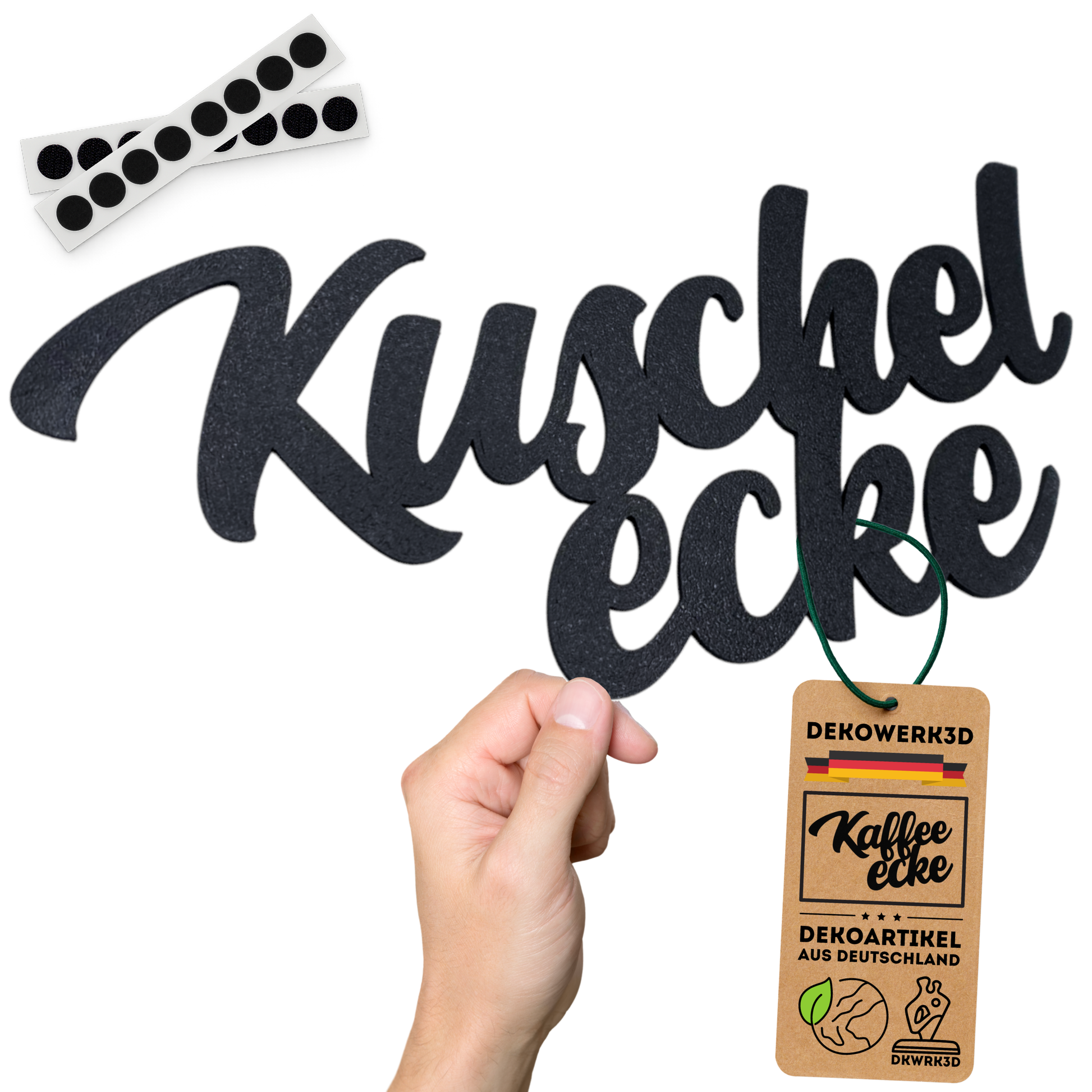 Klebendes Kuschelecke Schild als moderne Wanddekoration – weitere Produktansicht