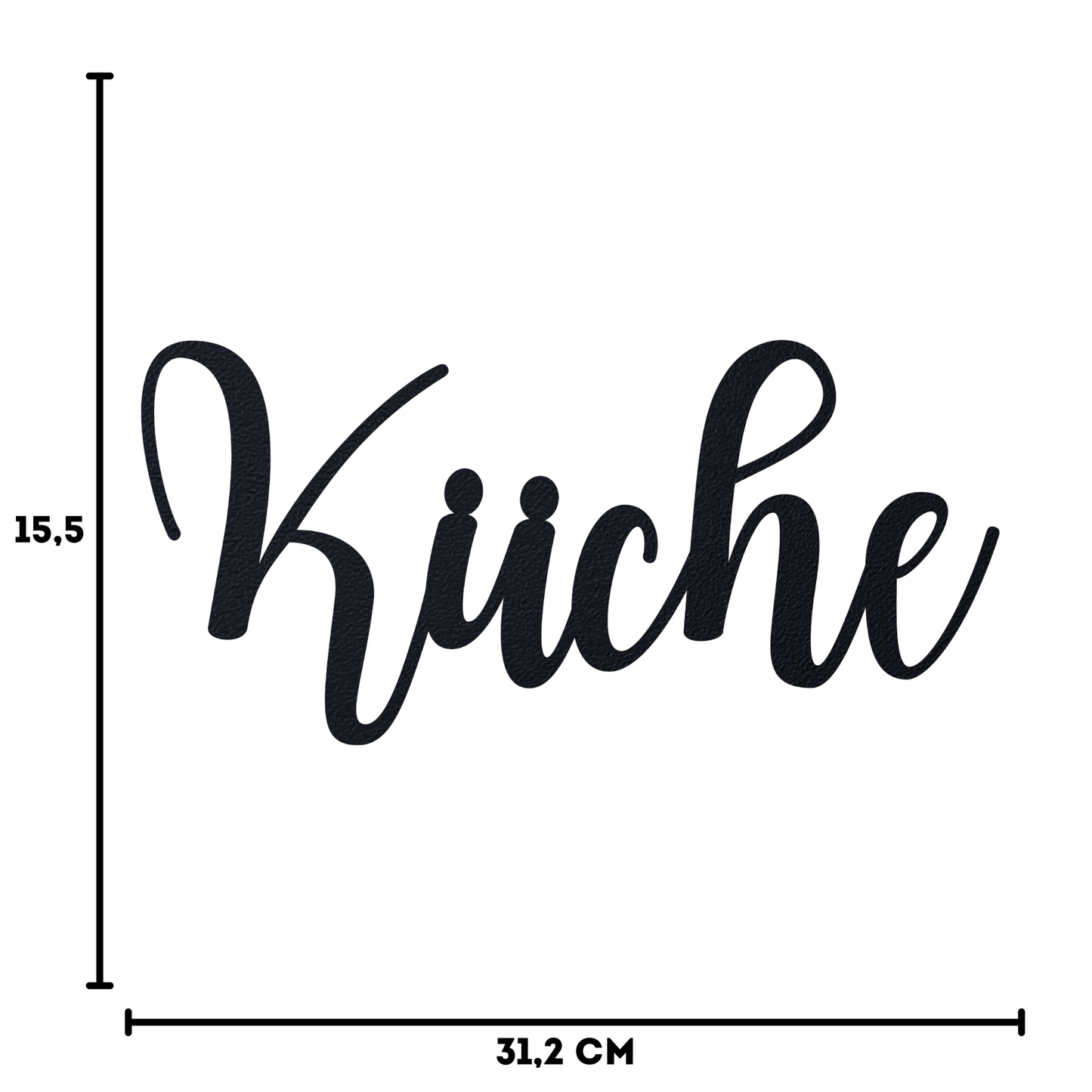 Küche elegant Schild