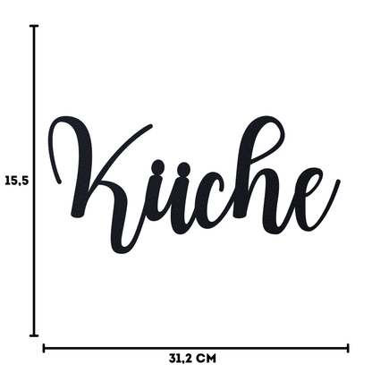 Küche elegant Schild